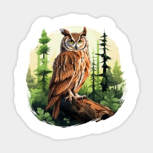 Great Horned Owl Sticker